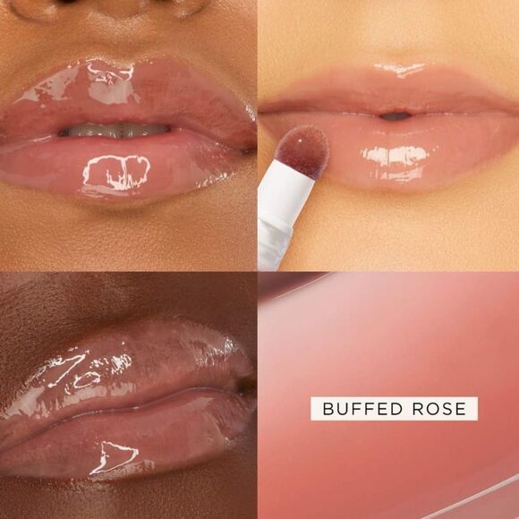 🌻 TARTE Buffed Rose Maracuja Juicy Plumping Hydrating Lip Oil Gloss New FullSz - Picture 2 of 9